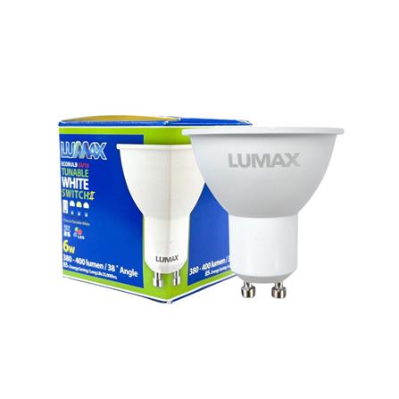หลอดไฟแอลอีดี LUMAX MR16/PAR 6 วัตต์ DAYLIGHT/COOL WHITE/WARM WHITE GU10_3