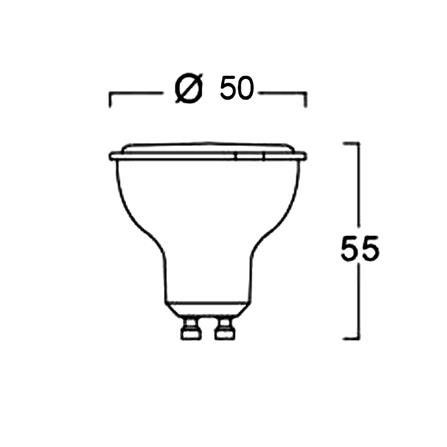 หลอดไฟแอลอีดี LUMAX MR16/PAR 6 วัตต์ DAYLIGHT/COOL WHITE/WARM WHITE GU10_5