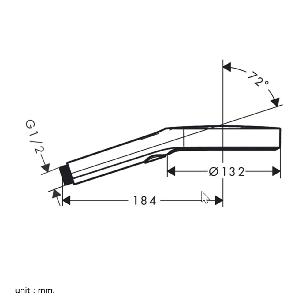 ฝักบัวสายอ่อน 3 ระดับ HANSGROHE HG26864700