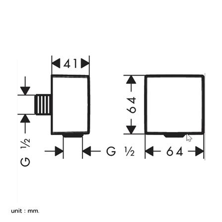 ตัวเปลี่ยนทิศทางน้ำ HANSGROHE HG26455700_1