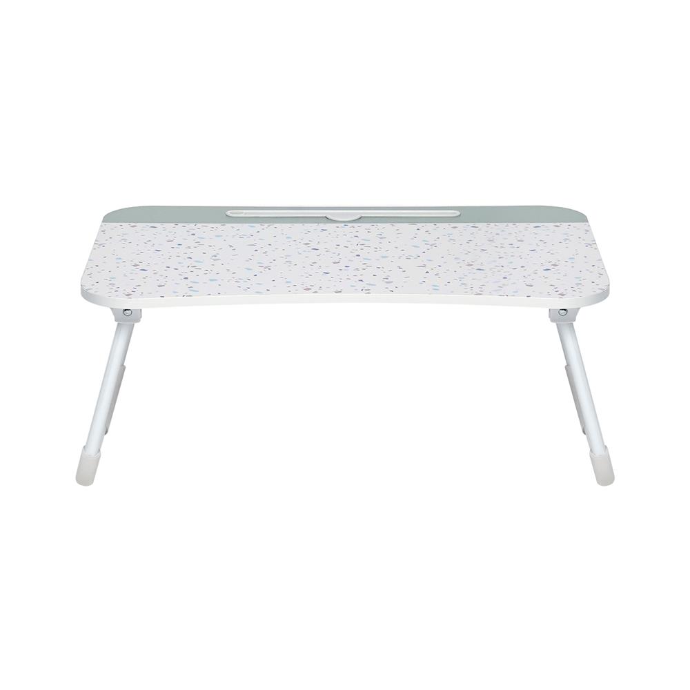 โต๊ะวางแล็ปท็อป FURDINI TERRAZZO 60 ซม. สีเบจ/เขียว