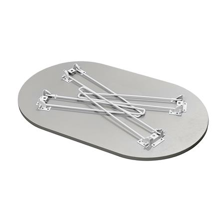 โต๊ะญี่ปุ่นทรงรี FURDINI PEANUT 75 ซม. สีเทาหิน_4