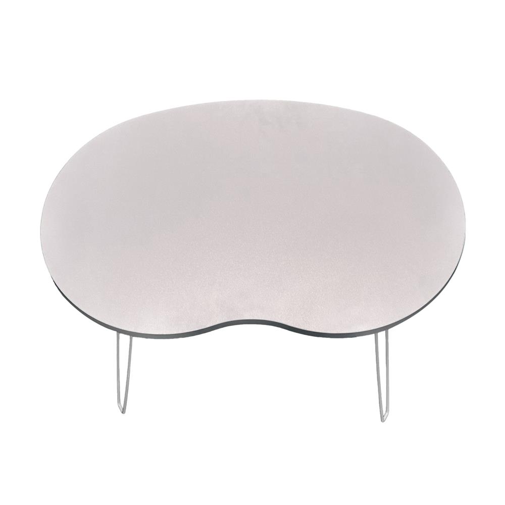 โต๊ะญี่ปุ่นทรงรี FURDINI PEANUT 80 ซม. สีเทาอ่อน