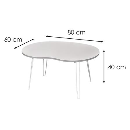 โต๊ะญี่ปุ่นทรงรี FURDINI PEANUT 80 ซม. สีเทาอ่อน_9