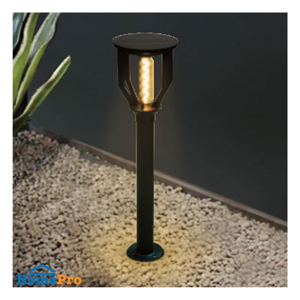ไฟทางเดิน SOLAR SHINING S-GDN04B-SL 10 วัตต์ วอร์มไวท์ สีดำ
