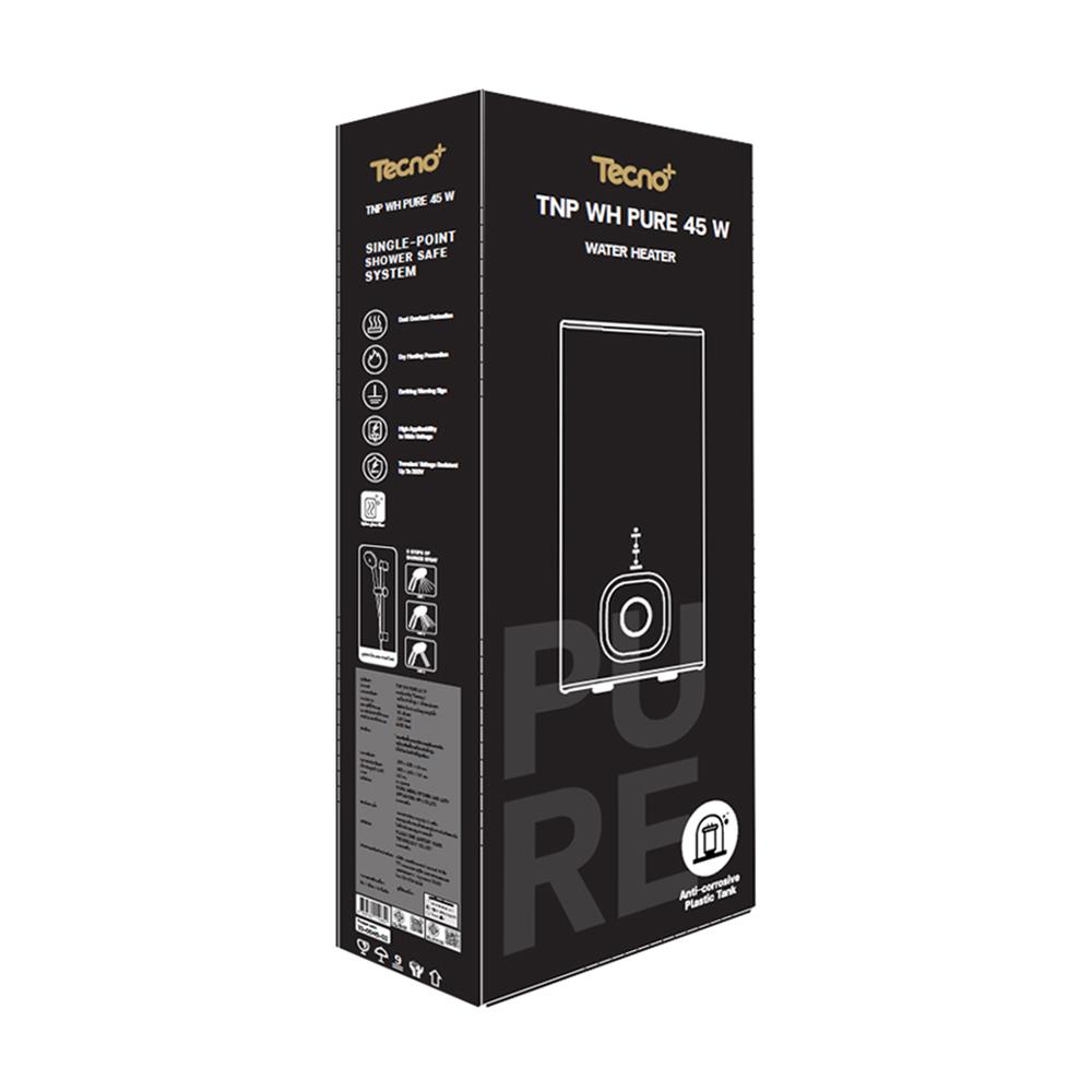 เครื่องทำน้ำอุ่น TECNOPLUS PURE 4500 วัตต์ สีขาว