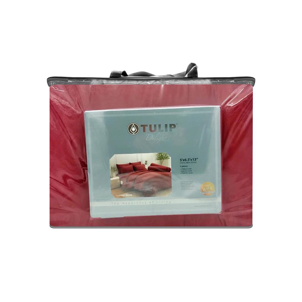ชุดผ้าปูที่นอน 5 ฟุต (ชุด 6 ชิ้น) TULIP DELIGHT 60240-DL592