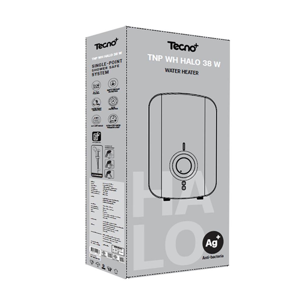 เครื่องทำน้ำอุ่น TECNOPLUS HALO 3800 วัตต์ สีขาว