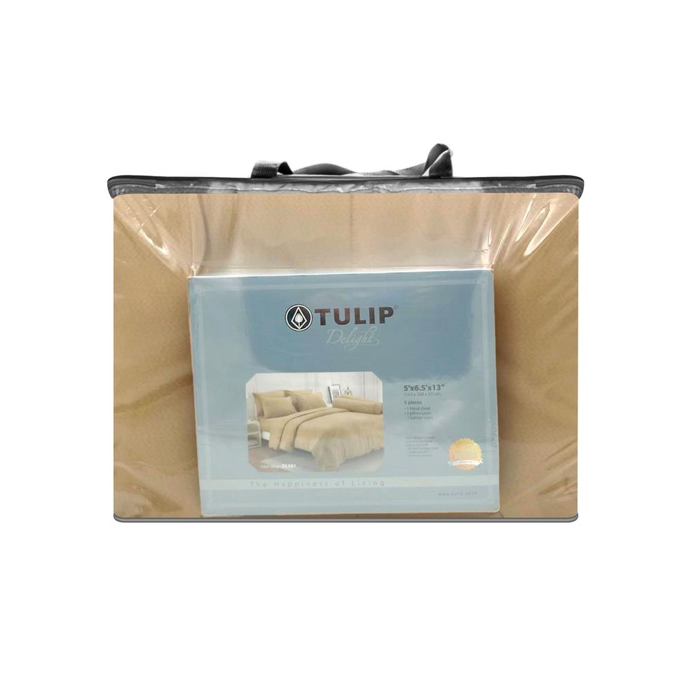 ชุดผ้าปูที่นอน 5 ฟุต (ชุด 6 ชิ้น) TULIP DELIGHT 60240-DL591