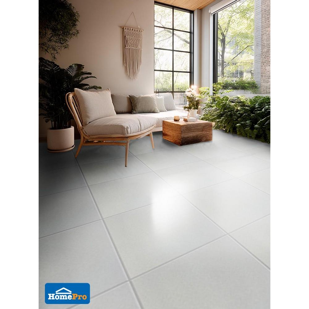 กระเบื้องพื้นพอร์ซเลน 60x60 ซม. DURAGRES พาร์ค ไลท์ เกรย์ โพลิช A 1.44 ตร.ม.