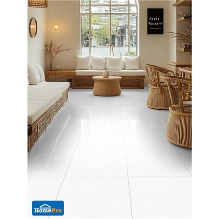 กระเบื้องพื้นพอร์ซเลน 60x60 ซม. DURAGRES พาร์ค โฮวไลท์ ขาว A 1.44 ตร.ม._1