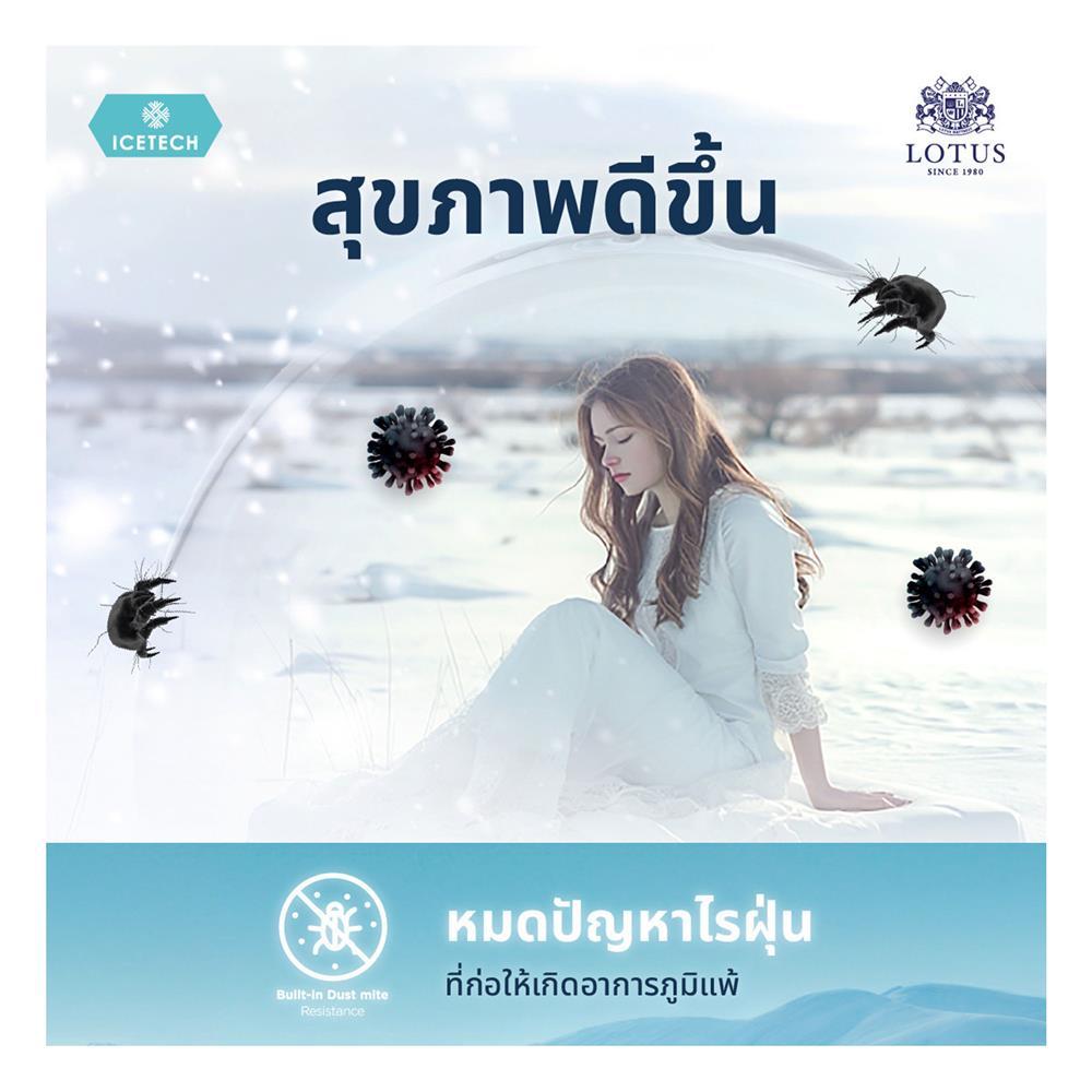 ผ้ารองกันเปื้อน KING SIZE LOTUS ICETECH สี WHITE