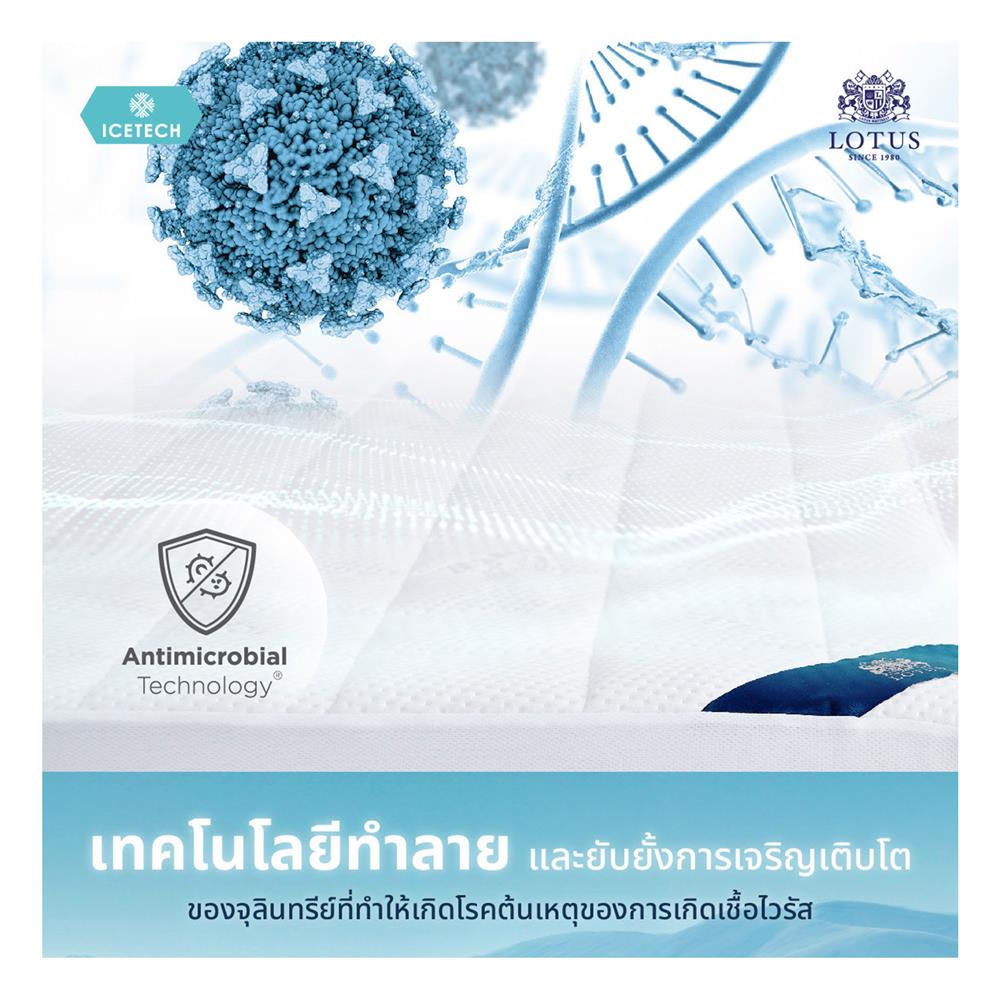 ผ้ารองกันเปื้อน TWIN SIZE LOTUS ICETECH สี WHITE