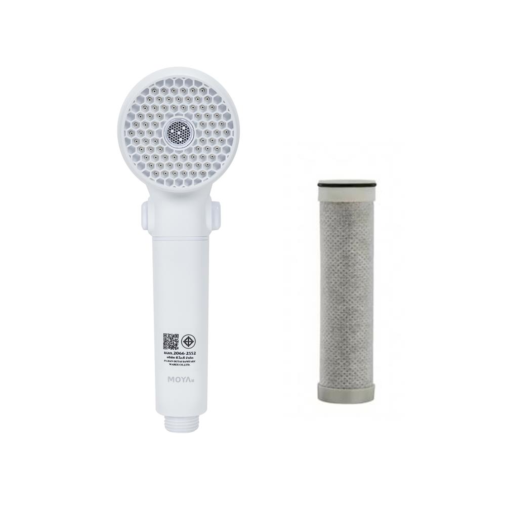 ฝักบัวสายอ่อน 2 ระดับ MOYA K2100499 สีขาว