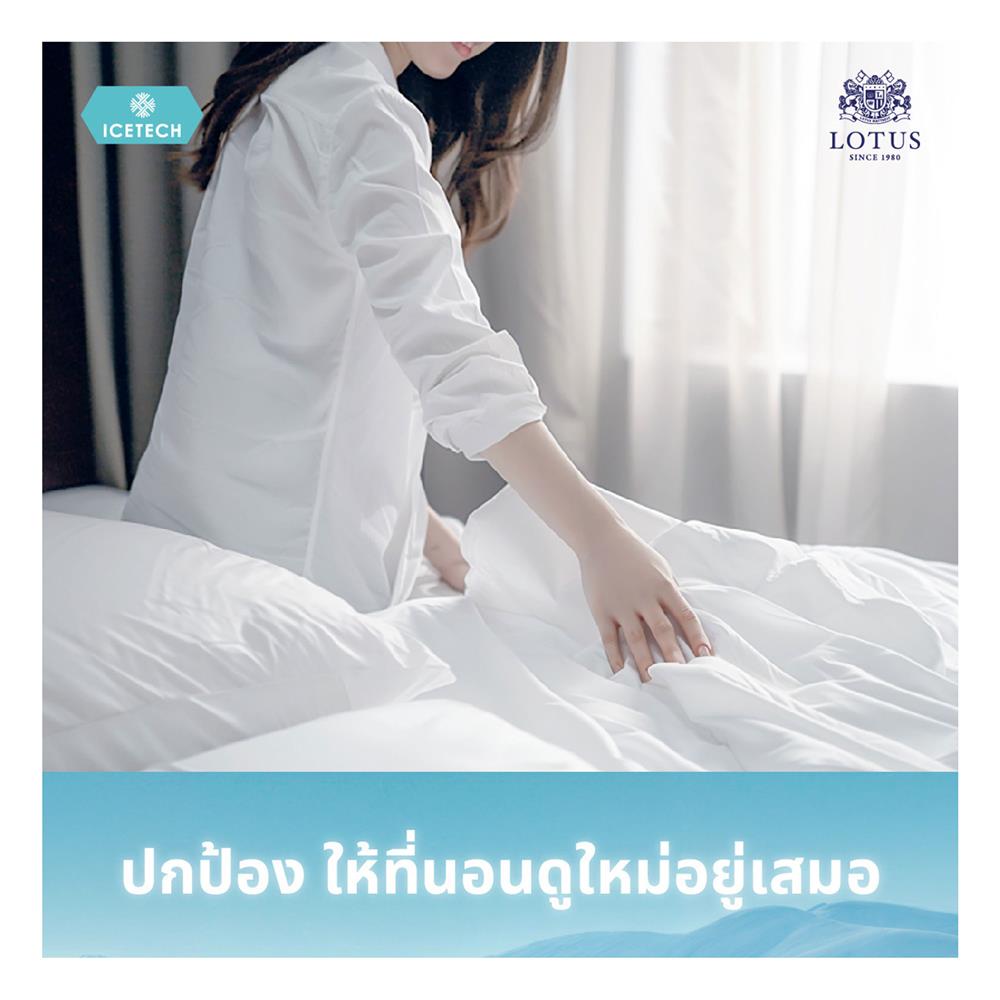 ผ้ารองกันเปื้อน QUEEN SIZE LOTUS ICETECH สี WHITE