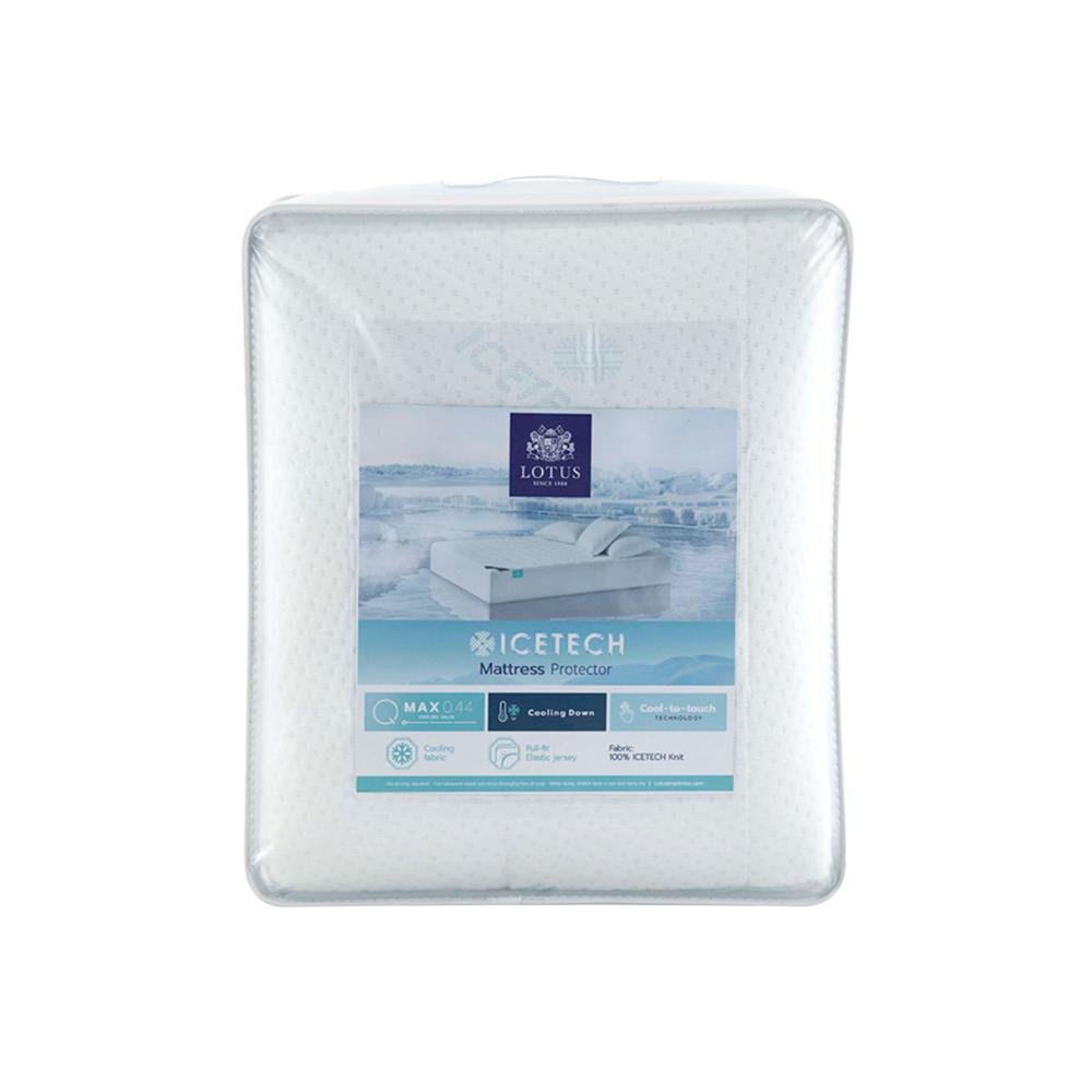 ผ้ารองกันเปื้อน QUEEN SIZE LOTUS ICETECH สี WHITE