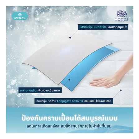 ผ้ารองกันเปื้อน QUEEN SIZE LOTUS ICETECH สี WHITE_12