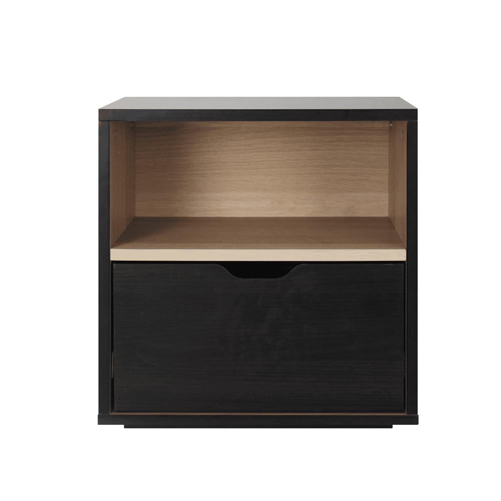 ตู้ข้างเตียง LUVORA SHIFTEX03DB 30 ซม. สีน้ำตาลเข้ม/โอ๊ค