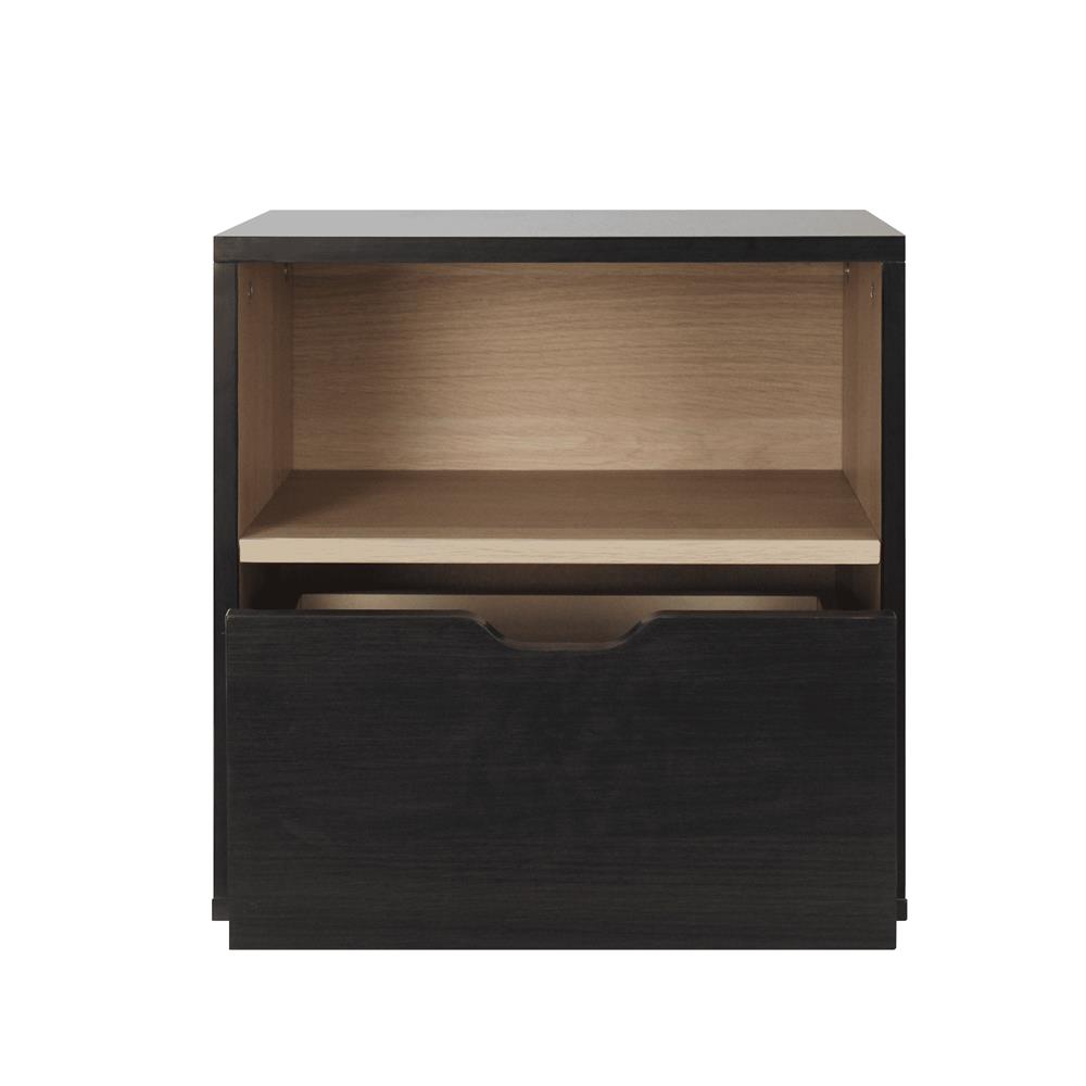 ตู้ข้างเตียง LUVORA SHIFTEX03DB 30 ซม. สีน้ำตาลเข้ม/โอ๊ค