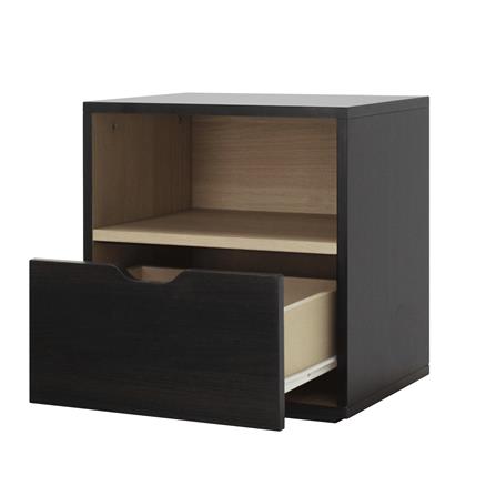 ตู้ข้างเตียง LUVORA SHIFTEX03DB 30 ซม. สีน้ำตาลเข้ม/โอ๊ค_2