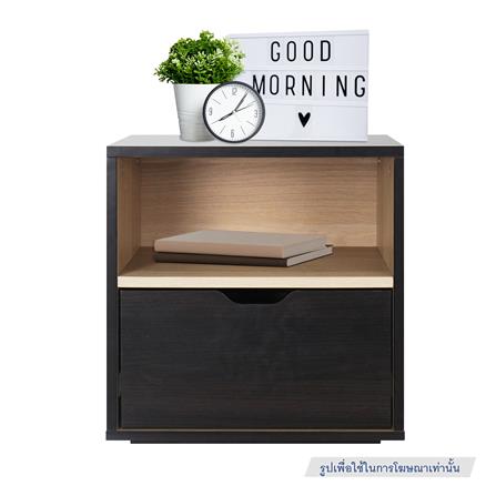 ตู้ข้างเตียง LUVORA SHIFTEX03DB 30 ซม. สีน้ำตาลเข้ม/โอ๊ค_8