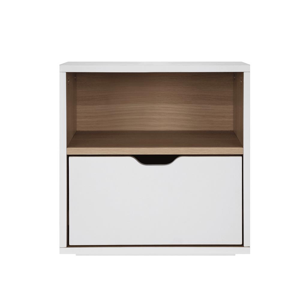 ตู้ข้างเตียง LUVORA SHIFTEX03WH 30 ซม. สีขาว/โอ๊ค
