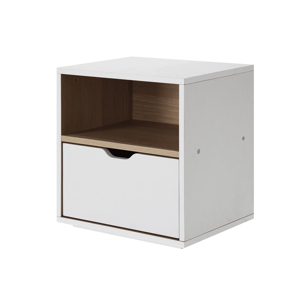 ตู้ข้างเตียง LUVORA SHIFTEX03WH 30 ซม. สีขาว/โอ๊ค