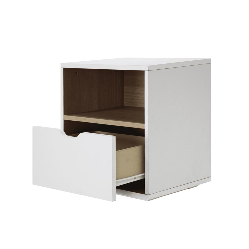 ตู้ข้างเตียง LUVORA SHIFTEX03WH 30 ซม. สีขาว/โอ๊ค