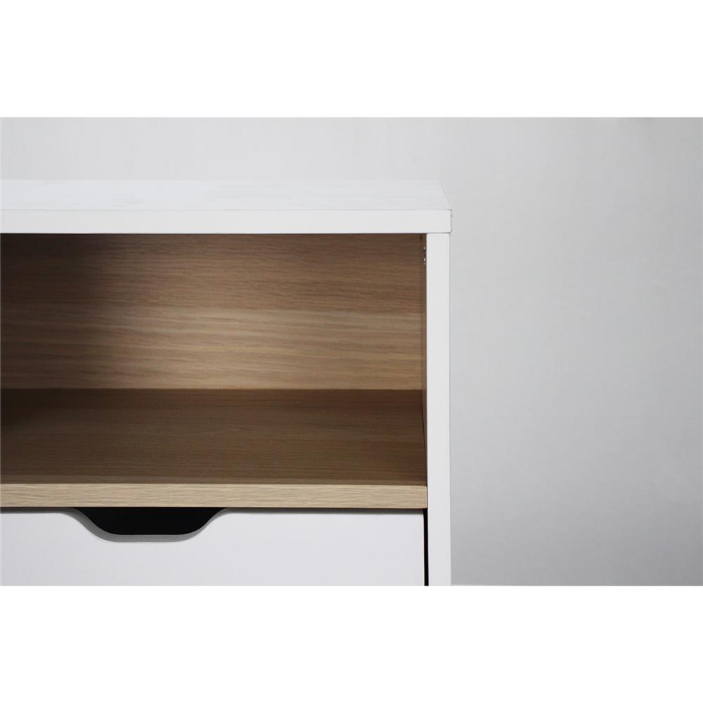 ตู้ข้างเตียง LUVORA SHIFTEX03WH 30 ซม. สีขาว/โอ๊ค