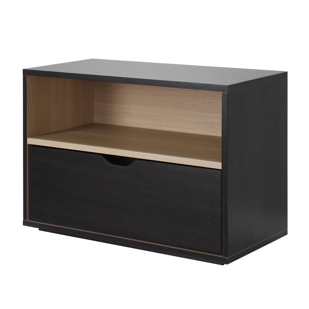 ตู้ข้างเตียง LUVORA SHIFTEX04DB 60 ซม. สีน้ำตาลเข้ม/โอ๊ค