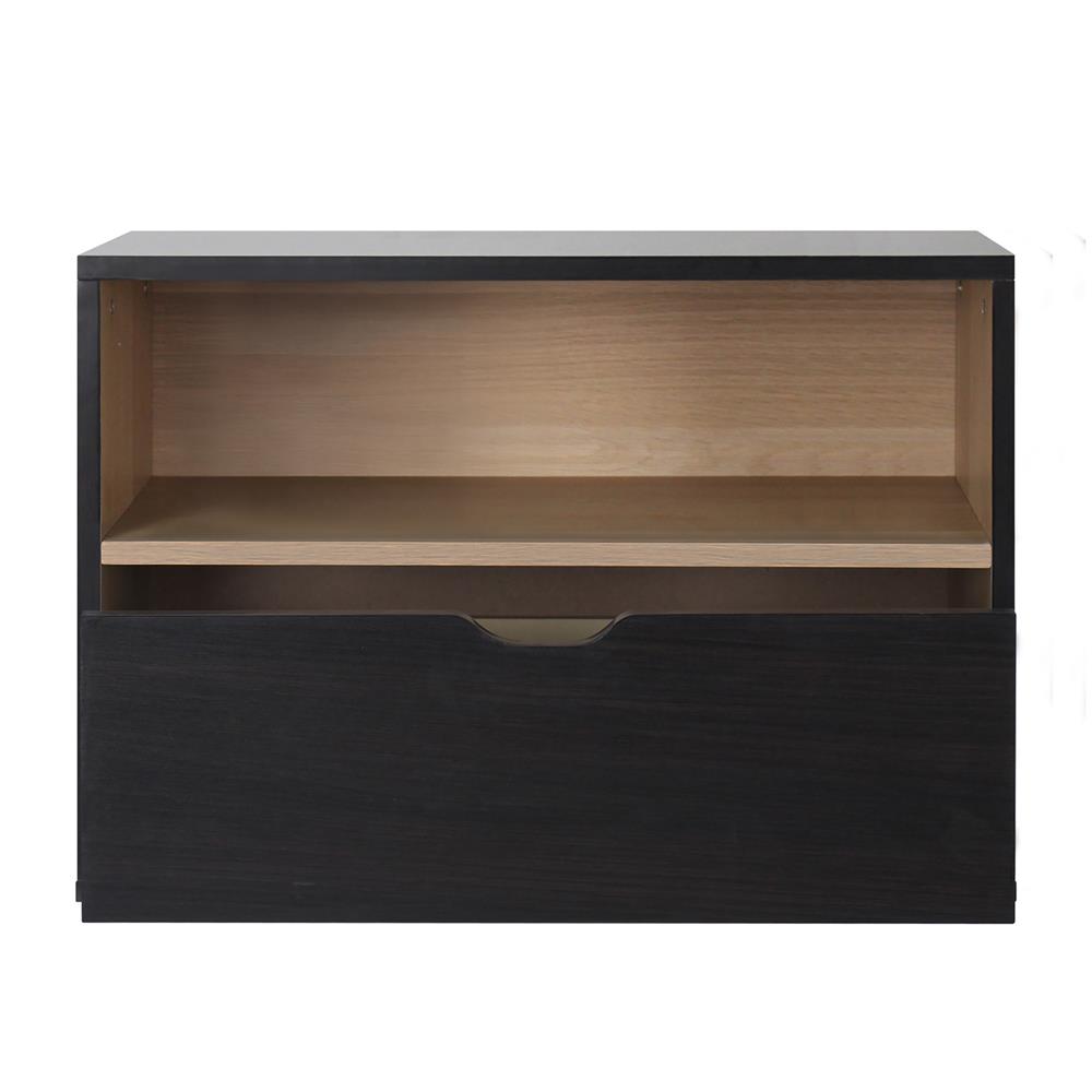 ตู้ข้างเตียง LUVORA SHIFTEX04DB 60 ซม. สีน้ำตาลเข้ม/โอ๊ค