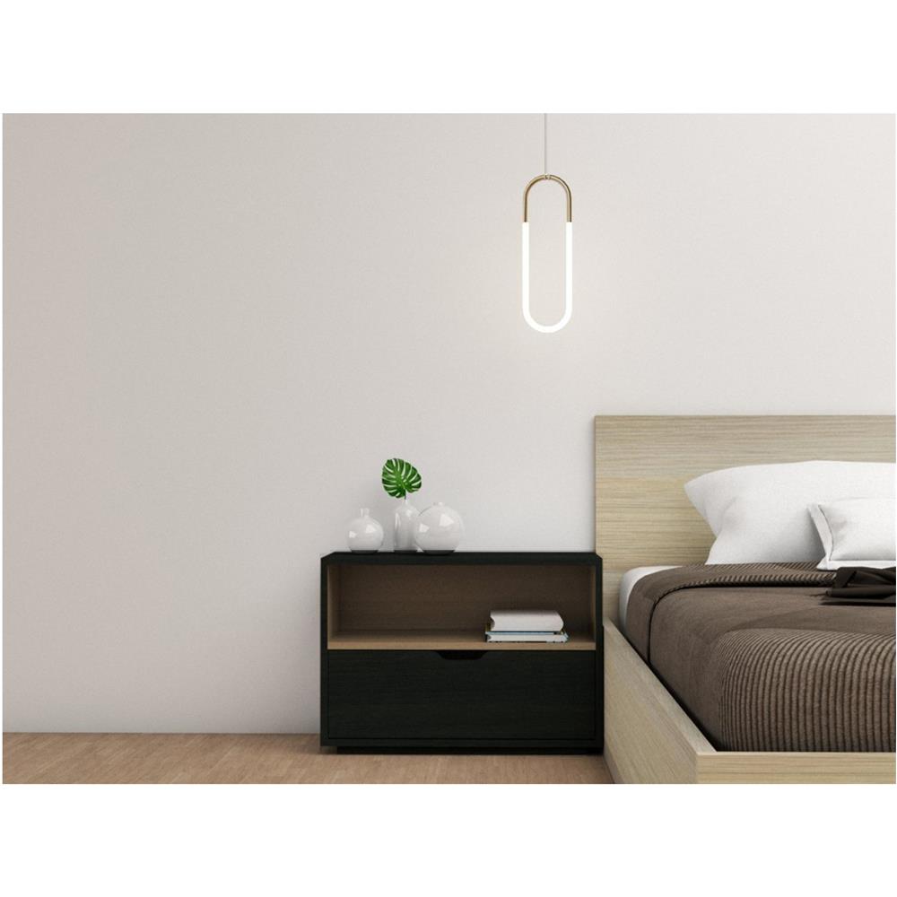 ตู้ข้างเตียง LUVORA SHIFTEX04DB 60 ซม. สีน้ำตาลเข้ม/โอ๊ค