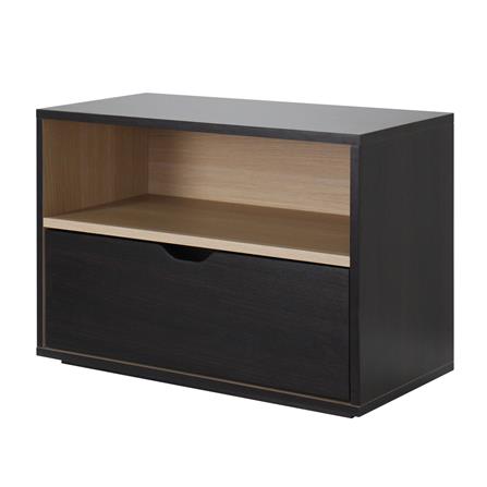 ตู้ข้างเตียง LUVORA SHIFTEX04DB 60 ซม. สีน้ำตาลเข้ม/โอ๊ค_0