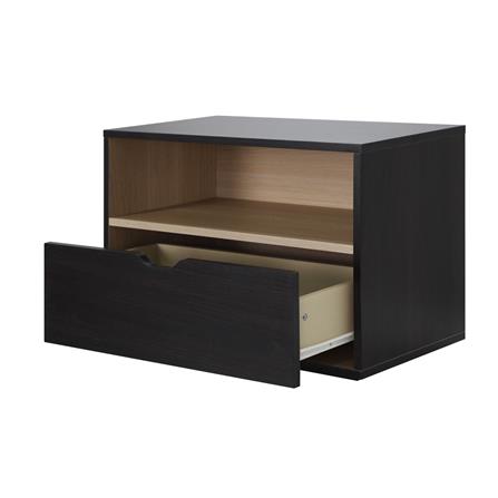 ตู้ข้างเตียง LUVORA SHIFTEX04DB 60 ซม. สีน้ำตาลเข้ม/โอ๊ค_1