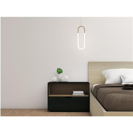 ตู้ข้างเตียง LUVORA SHIFTEX04DB 60 ซม. สีน้ำตาลเข้ม/โอ๊ค_9