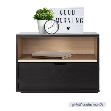 ตู้ข้างเตียง LUVORA SHIFTEX04DB 60 ซม. สีน้ำตาลเข้ม/โอ๊ค_8