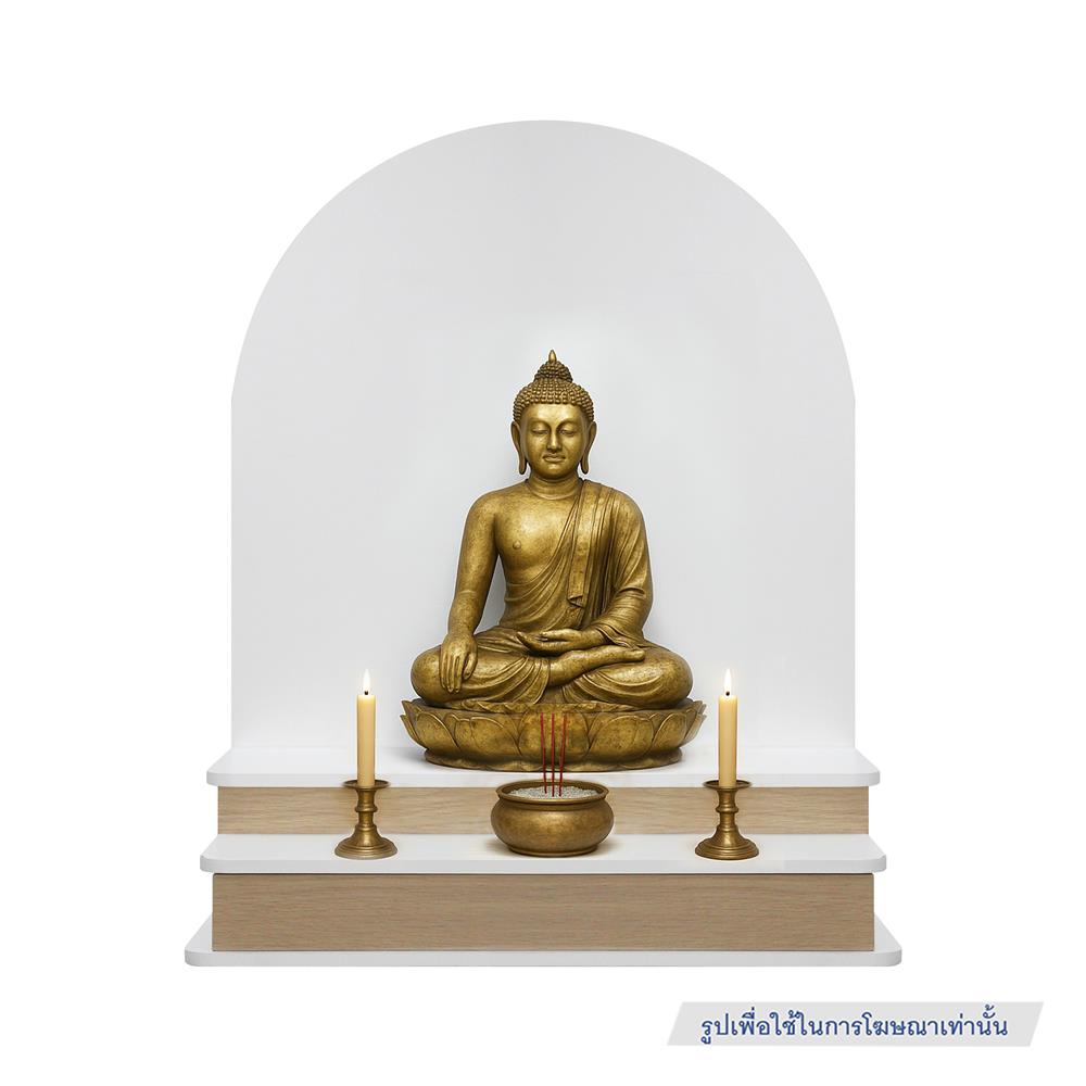 หิ้งพระ LUVORA SHELF01 60 ซม. สีขาว/โอ๊ค