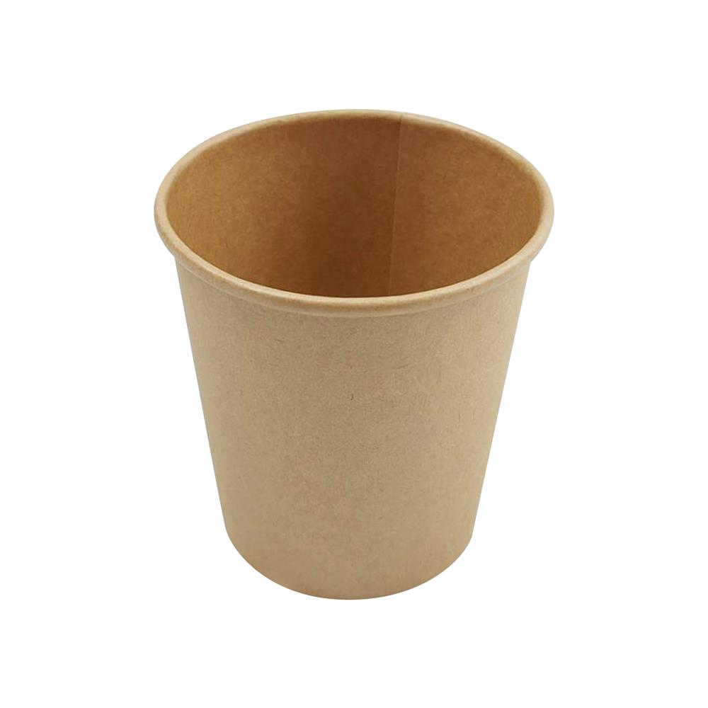 แก้วน้ำกระดาษ 190 มล. MARI สีน้ำตาล (แพ็ก 50 ใบ)