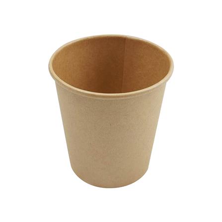 แก้วน้ำกระดาษ 190 มล. MARI สีน้ำตาล (แพ็ก 50 ใบ)_0