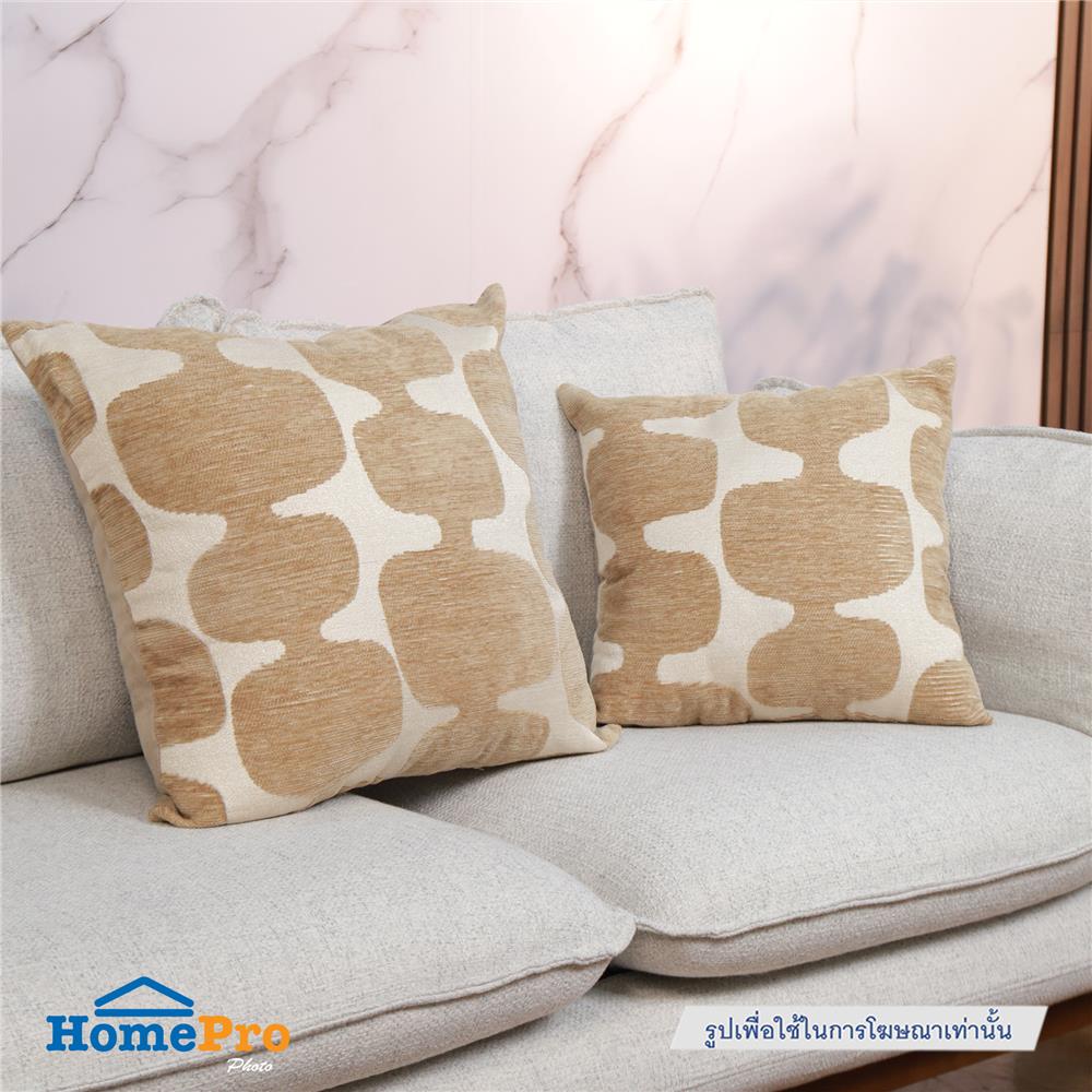 หมอนอิง BENETTA UNIQ 22x22 นิ้ว สีน้ำตาล