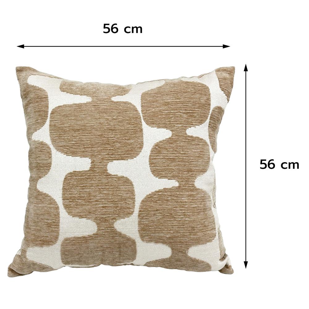 หมอนอิง BENETTA UNIQ 22x22 นิ้ว สีน้ำตาล