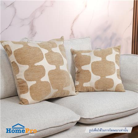 หมอนอิง BENETTA UNIQ 22x22 นิ้ว สีน้ำตาล_6