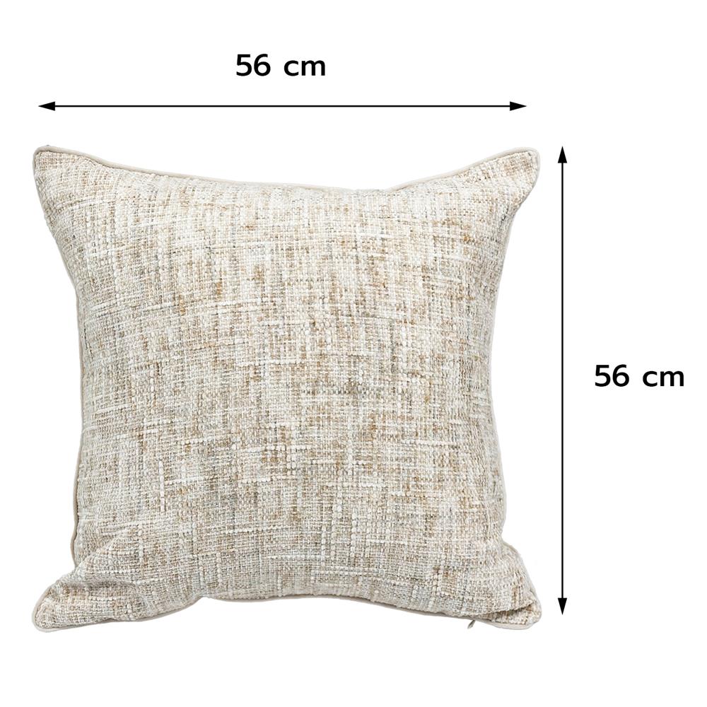 หมอนอิง BENETTA MACRO 22x22 นิ้ว สีครีม