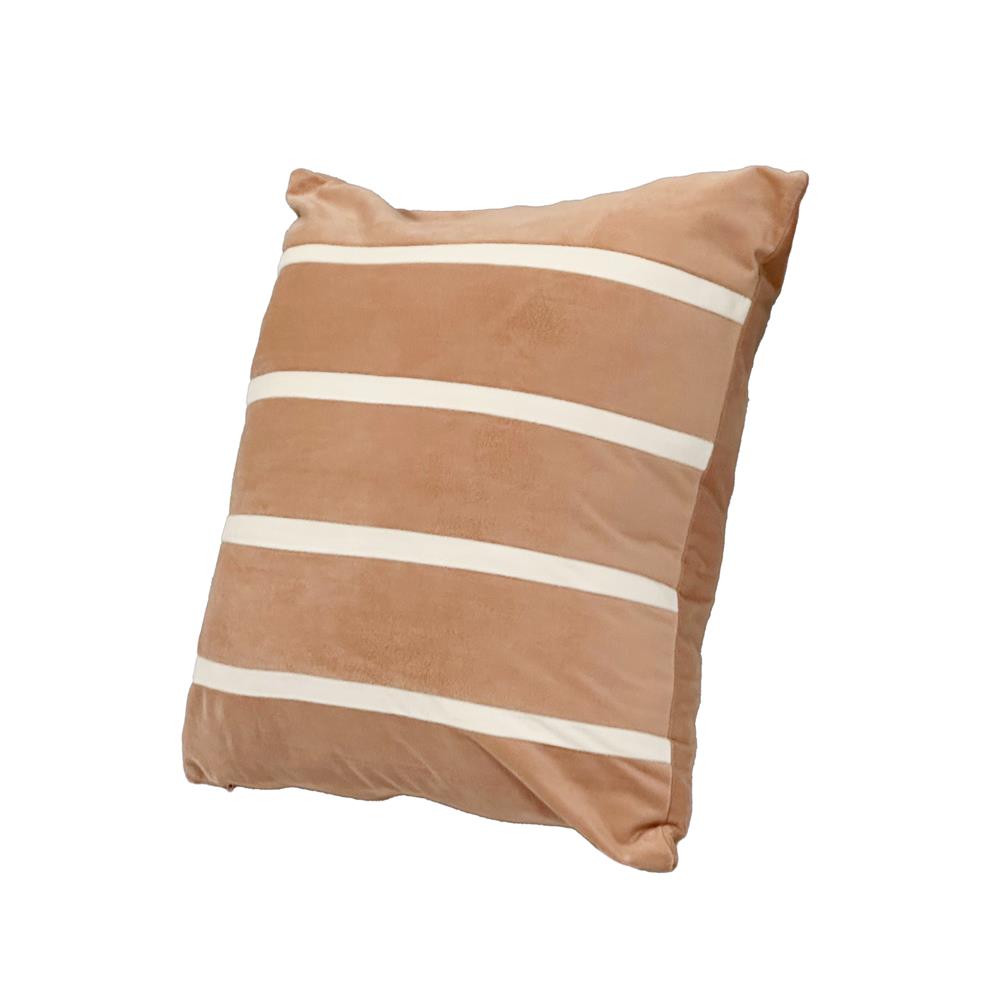 หมอนอิง HOME LIVING STYLE STRIPY 18x18 นิ้ว สีส้ม