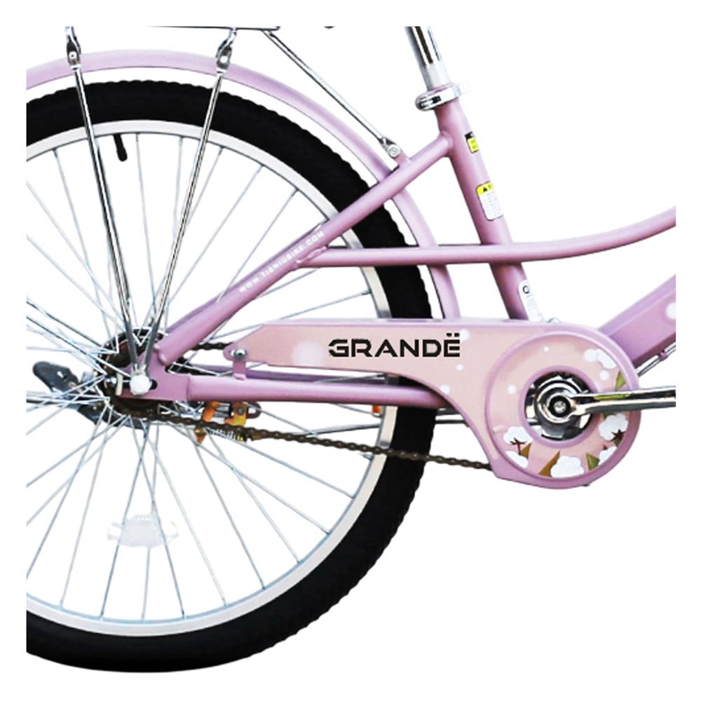 จักรยานแม่บ้าน 24 นิ้ว GRANDE สีชมพู
