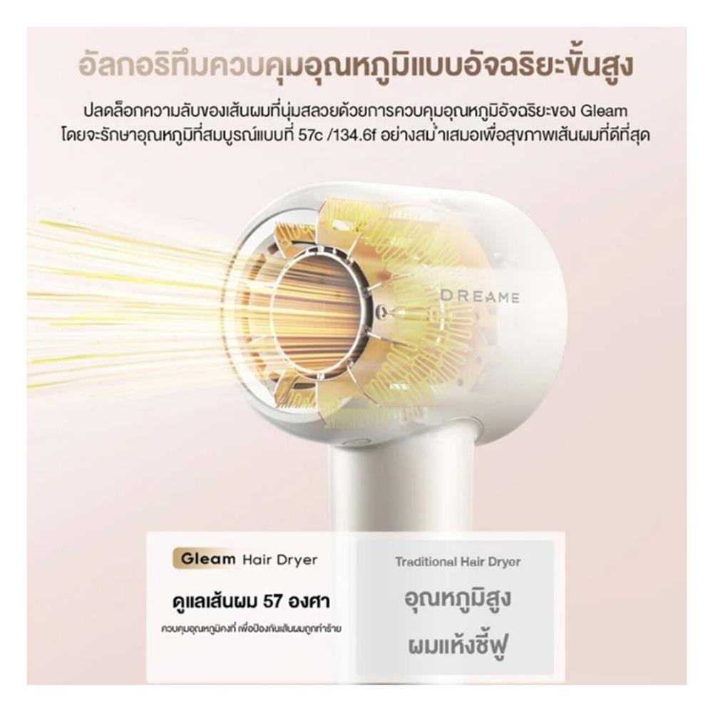 ไดร์เป่าผม DREAME HAIR GLEAM 1600 วัตต์ สีฟ้า
