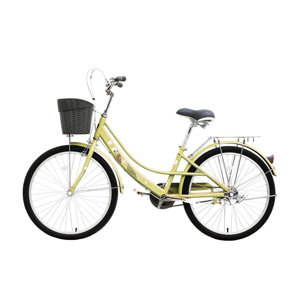 จักรยานแม่บ้าน 24 นิ้ว GRANDE สีครีม