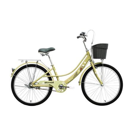 จักรยานแม่บ้าน 24 นิ้ว GRANDE สีครีม_0