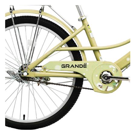 จักรยานแม่บ้าน 24 นิ้ว GRANDE สีครีม_5