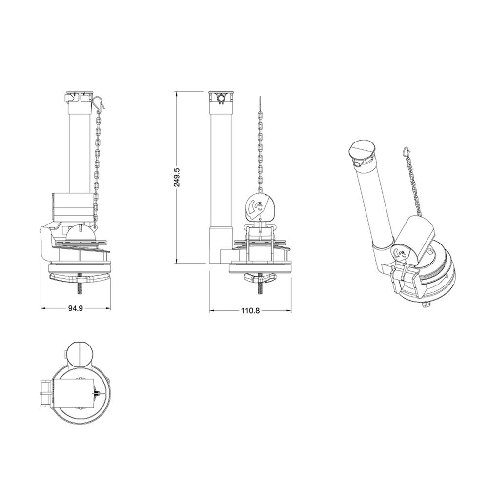 วาล์วน้ำออก HAFELE 495.61.969